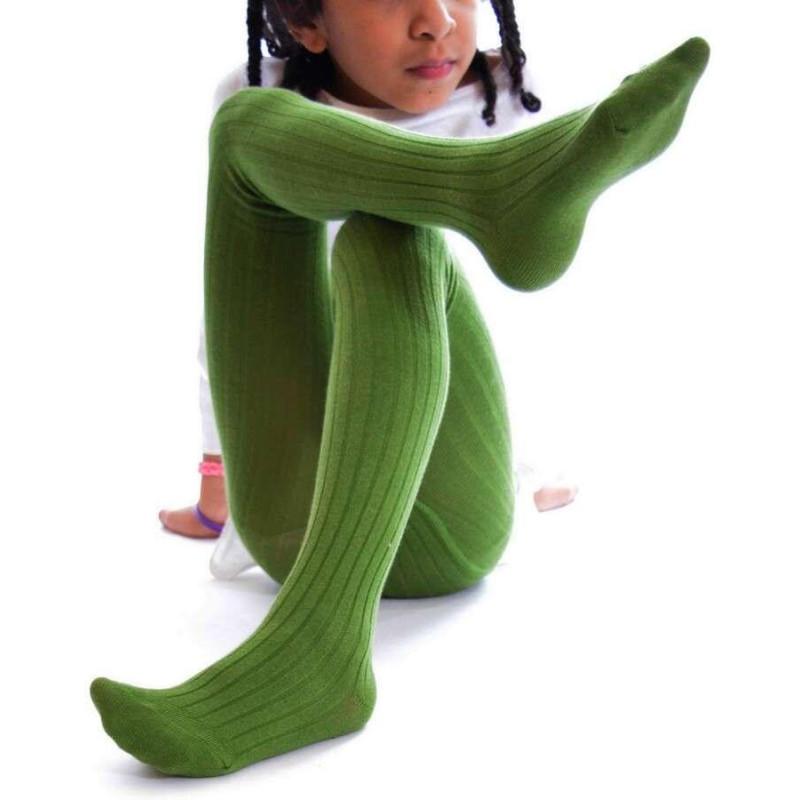 Collant coton Enfant Vert Ysabel Mora