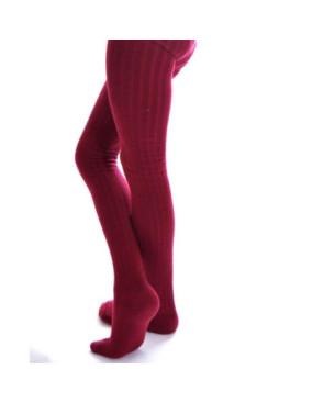 Collant coton enfant Grenat Ysabel Mora