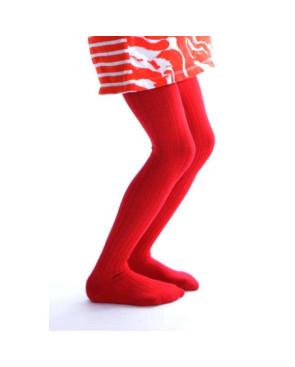 Collant coton enfant rouge Ysabel Mora