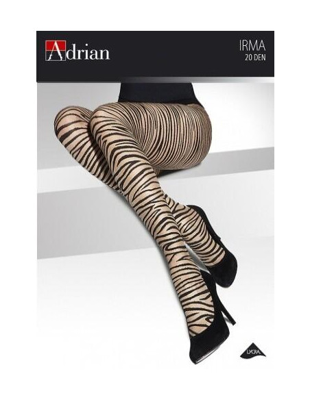 Collant-Irma-Adrian-effet-zebre-sauvage