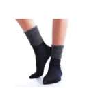 chaussettes  rebords plissé Lurex Noir