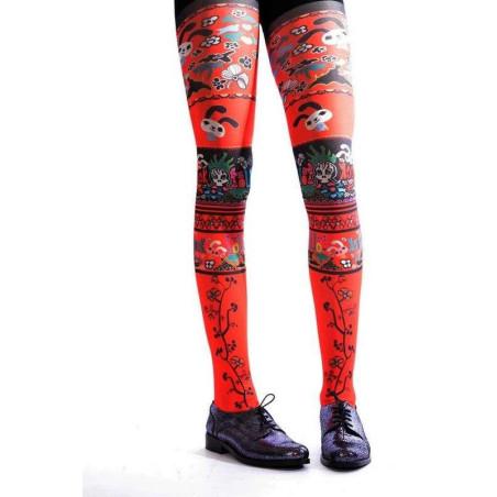 Collant imprimé lapinous Bad Girls