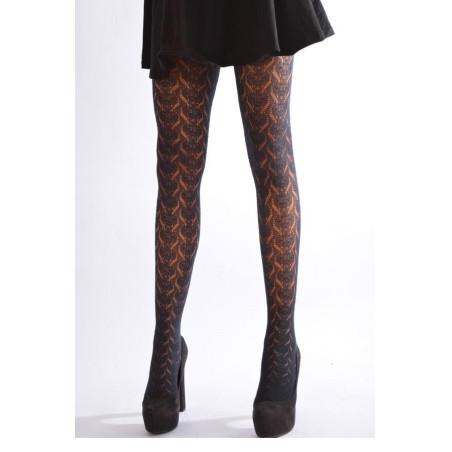 Collant Dentelle Médaillon coton Dolci Calze