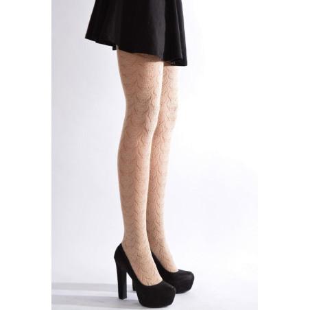 Collant Dentelle Médaillon coton Dolci Calze