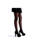 Collant Dentelle de coton noir Dolci Calze