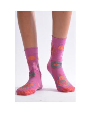 Chaussettes Dub et Drino Marguerite parme 