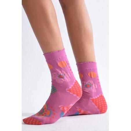 Chaussettes Dub et Drino Marguerite parme