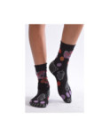 Chaussettes fil de joie lycra pois et plumes