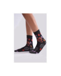 Chaussettes fil de joie lycra pois et plumes