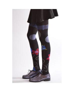Collant chaud Fil de joie lotus bleu