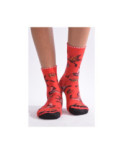 Chaussettes Fil de joie rouge Papillons