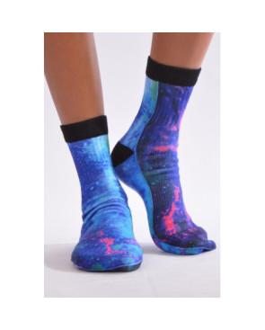 Chaussettes Imprimé bleu sidéral
