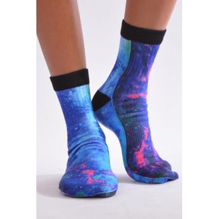 Chaussettes Imprimé bleu sidéral