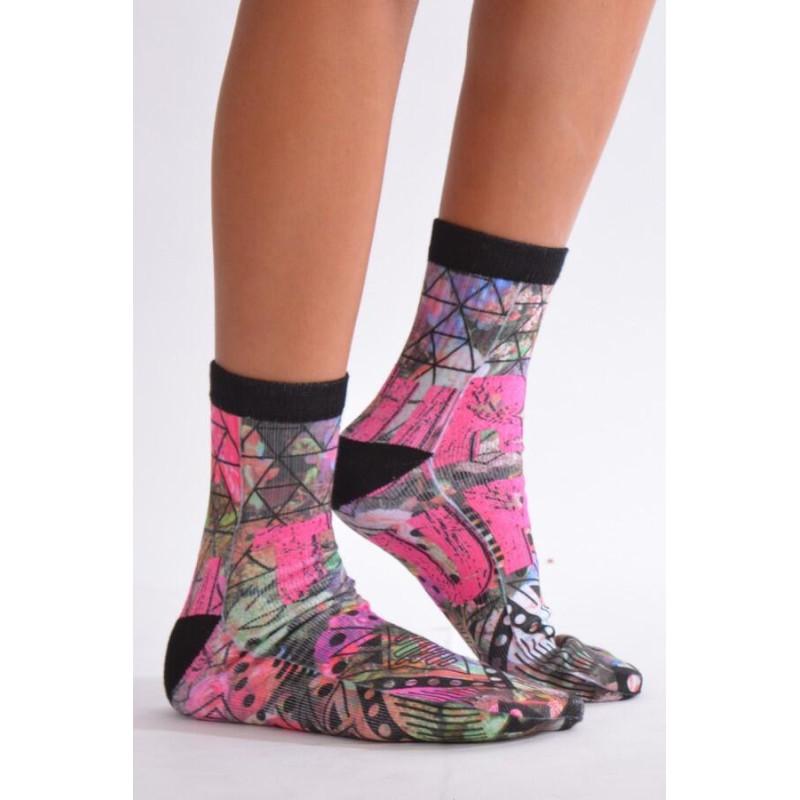 Chaussettes imprimé turn up