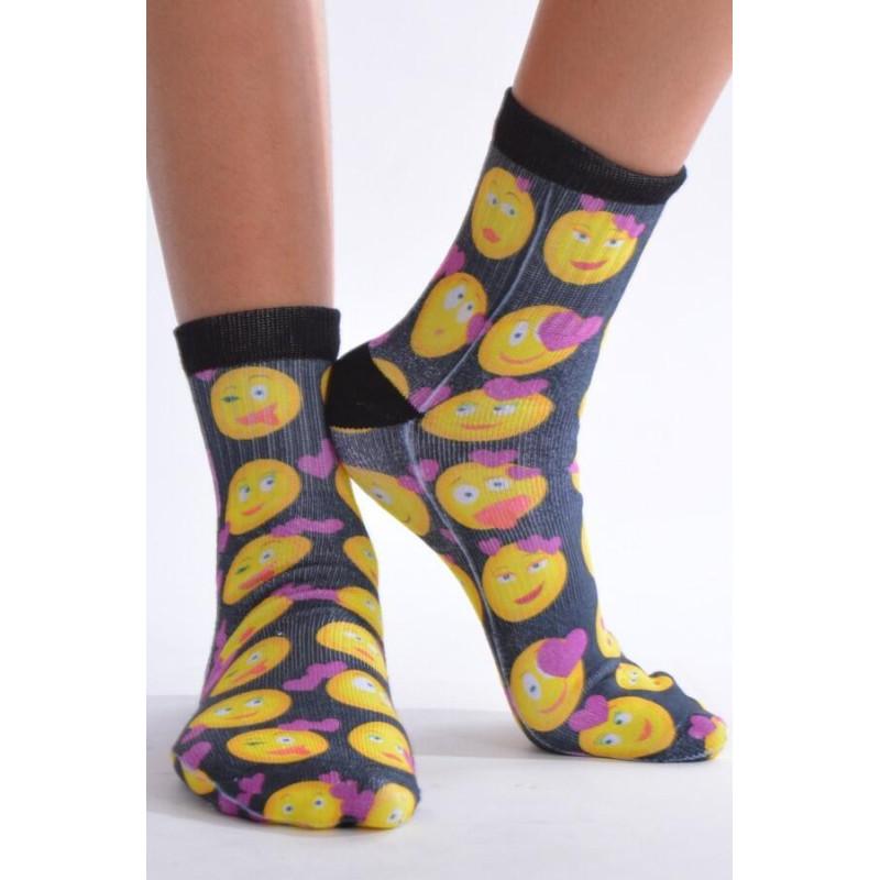 Chaussettes imprimé Filles Emojis