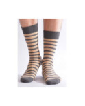 Chaussettes Hom rayures ego beige