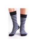 Chaussettes Hom rayures laine et coton