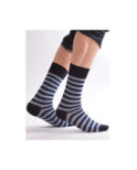 Chaussettes Hom rayures laine et coton