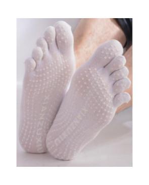 Chaussettes yoga japonaise  blanche  unisex
