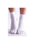 Chaussettes yoga japonaise  blanche  unisex
