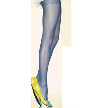 Collant fin bleu roi uni