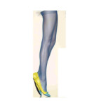 Collant fin bleu roi uni