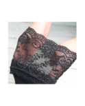 Jambière en coton et dentelle
