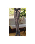 Collant Porte jartelles resille croisillon