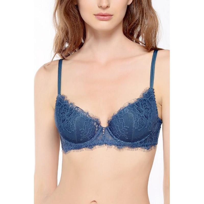 New Grace Soutien Gorge Balconnet Piege cobalt