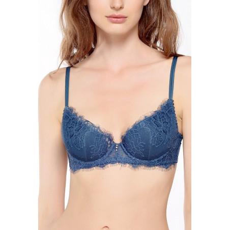New Grace Soutien Gorge Balconnet Piege cobalt