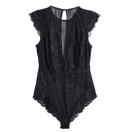 Body Dentelle Sans Manches dégriffé