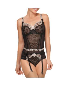 Guépière Empreinte Pompadour Noir