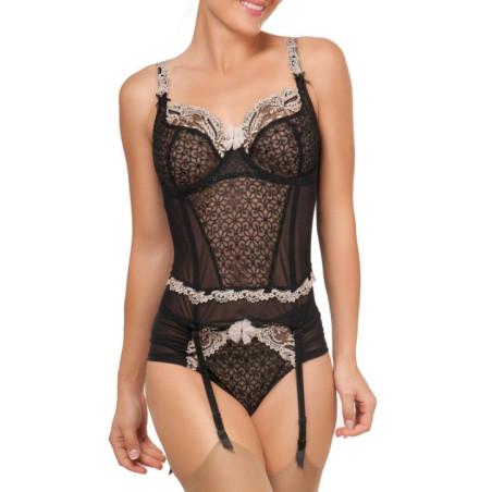 Guépière Empreinte Pompadour Noir