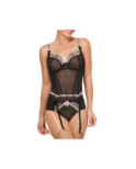 Guépière Empreinte Pompadour Noir