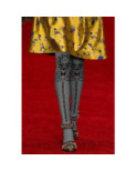 Collant opaque Imprimé baroque gris