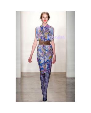 Collant opaque imprimé Esprit massif violette
