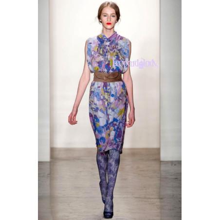 Collant opaque imprimé Esprit massif violette