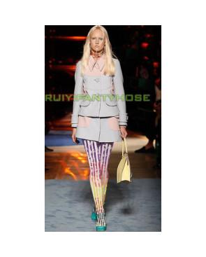 Collant opaque Imprimé rayures fauve délire