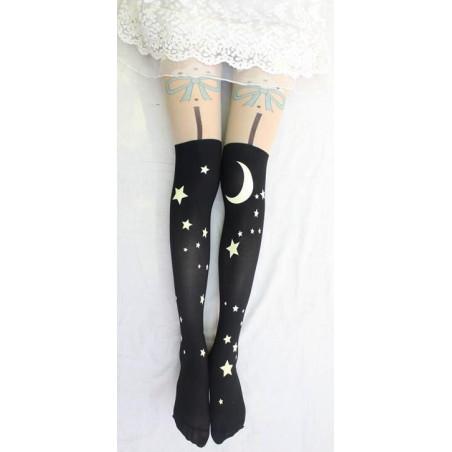 Collant cuissarde de magicienne
