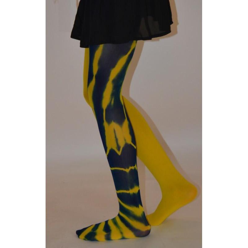 Collant Asymétrique fauve jaune