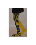Collant Asymétrique fauve jaune