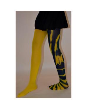  Collant  imprimé Asymétrique fauve jaune