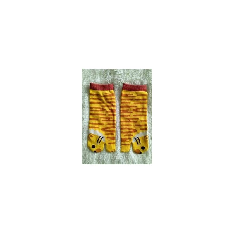 Chaussettes Japonaise Tigre rigolo