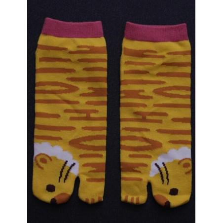 Chaussettes Japonaise Tigre rigolo