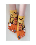 Chaussettes 5 doigts citrouilles et fantomes