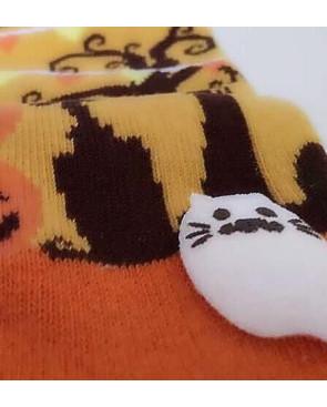 Chaussettes 5 doigts citrouilles et fantomes