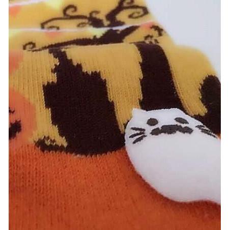 Chaussettes 5 doigts citrouilles et fantomes