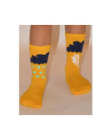 Chaussettes Pluie et Orage jaune