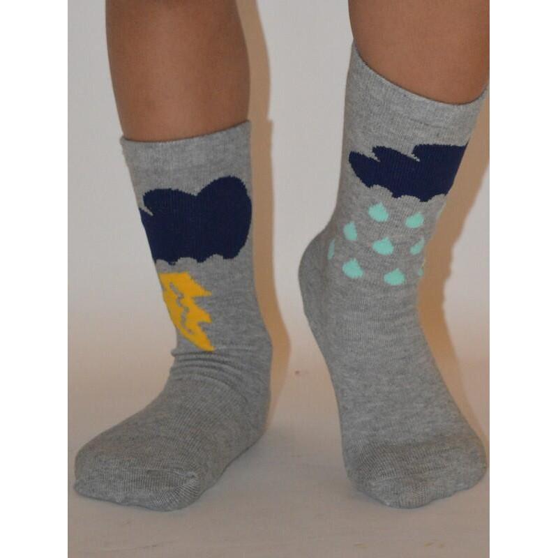 Chaussettes Pluie et Orage grise