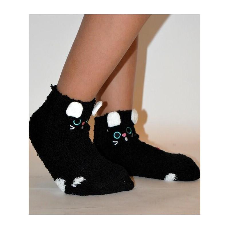 Chausson polaire enfants petit chaton
